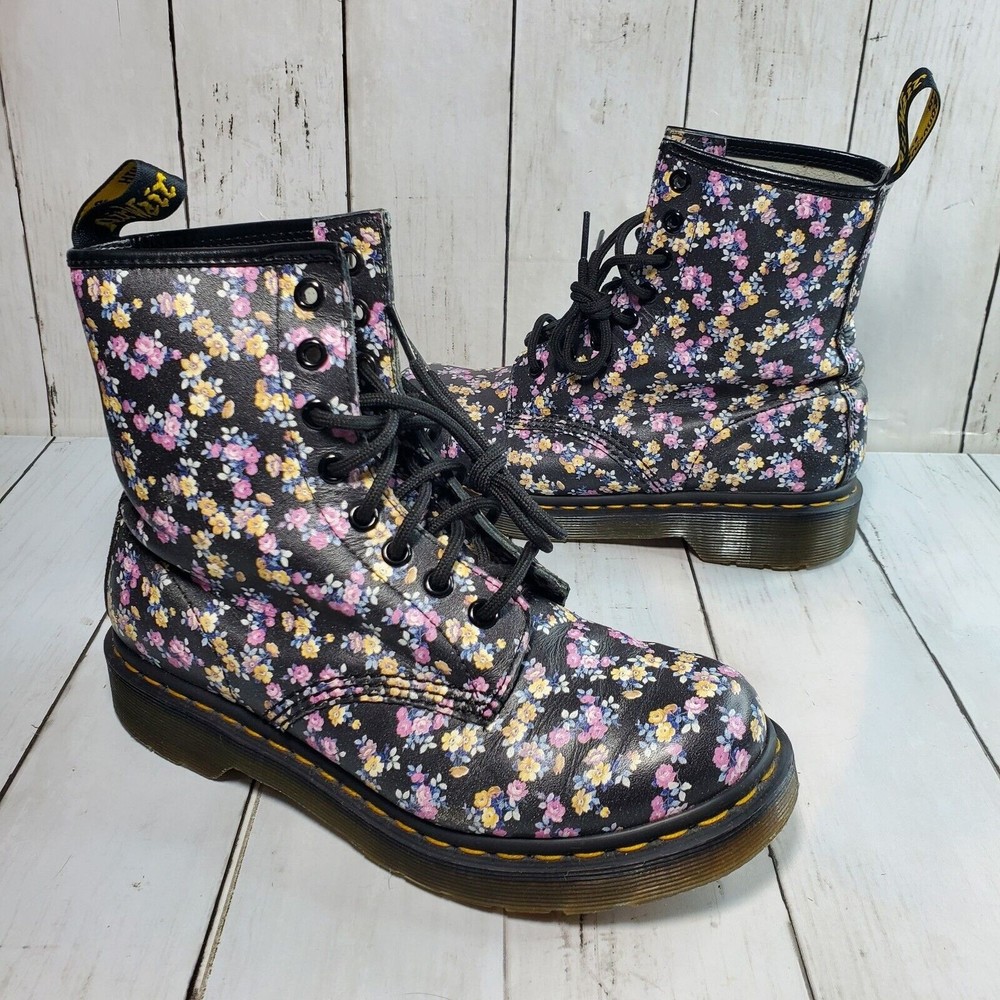 Dr. Martens Women's Size 6 Boots 1460 MINI TYDEE Meadow Floral Leather